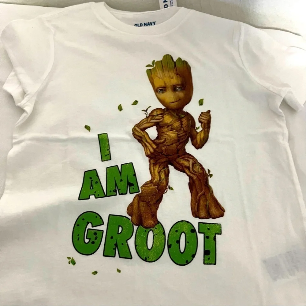 Old Navy NWT Bundle of (3) T-Shirts Boys Small (6-7) Graphic GROOT, Gaming Etc